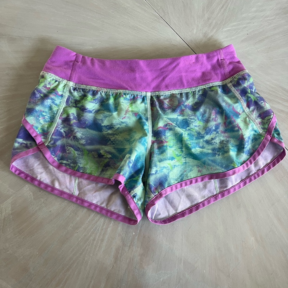 Ivivva Pink and Green Athletic Shorts